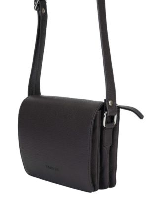 Pebble Leather Connie Crossbody Handbag