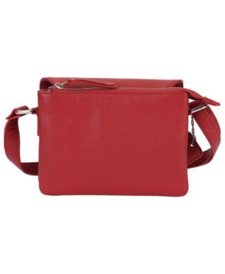 Pebble Leather Connie Crossbody Handbag