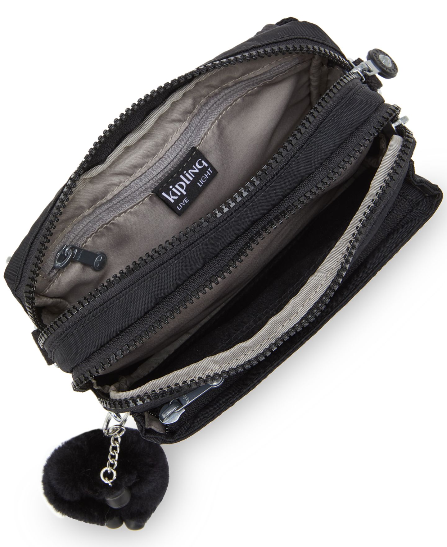 Женская сумка Kipling Abanu Multi Convertible Crossbody, цвет: Чёрный / Серебряный — фото 6