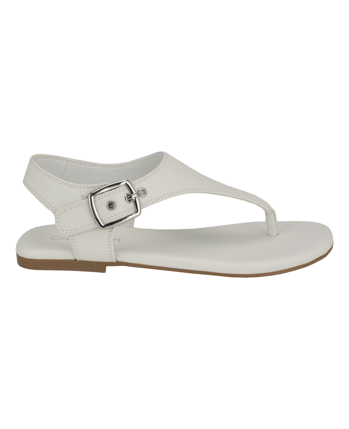 Calvin Klein Moraca Ankle Strap Sandal In White