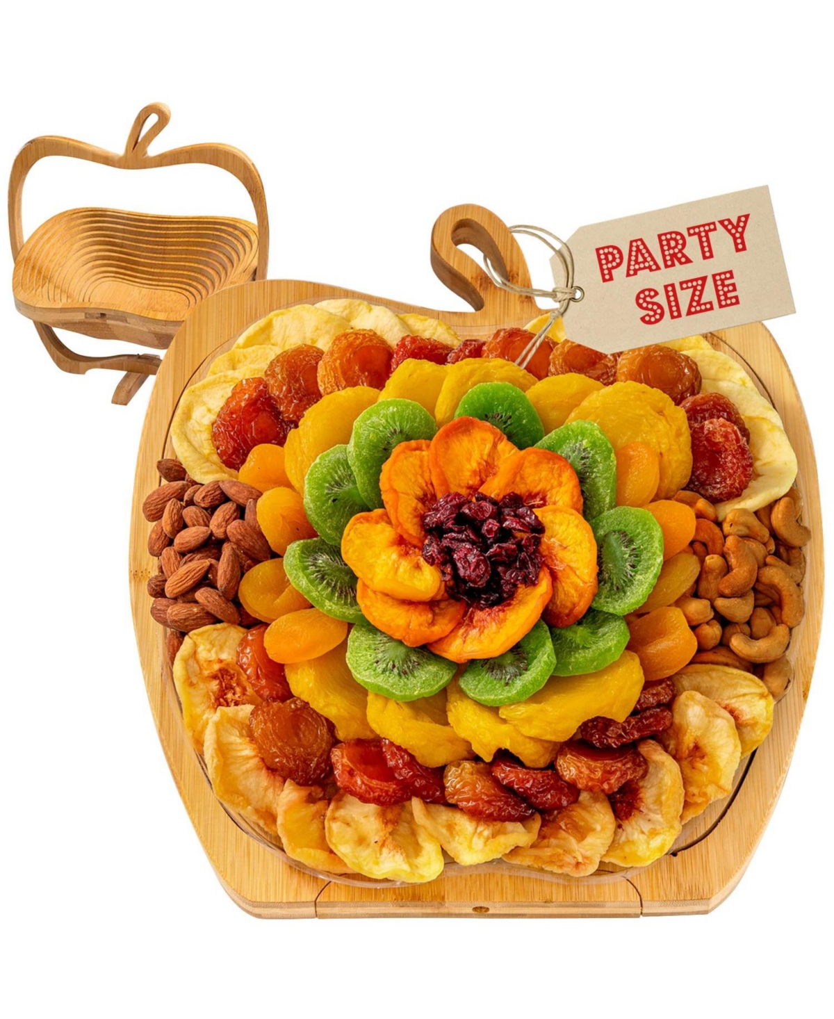 Bonnie & Pop Snack Attack Dried Fruit & Nut Gift Tray & Basket In Natural