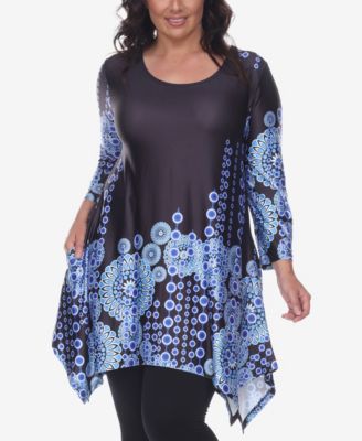 Plus Size Rella 3/4 Sleeve Tunic Top
