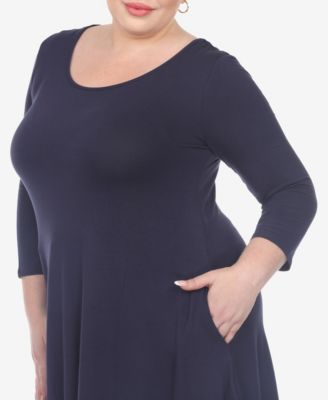 Plus Size Makayla Scoop Neck Tunic Top