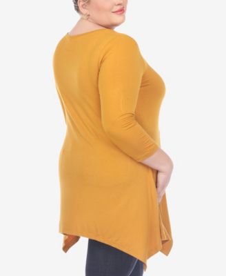 Plus Size Makayla Scoop Neck Tunic Top