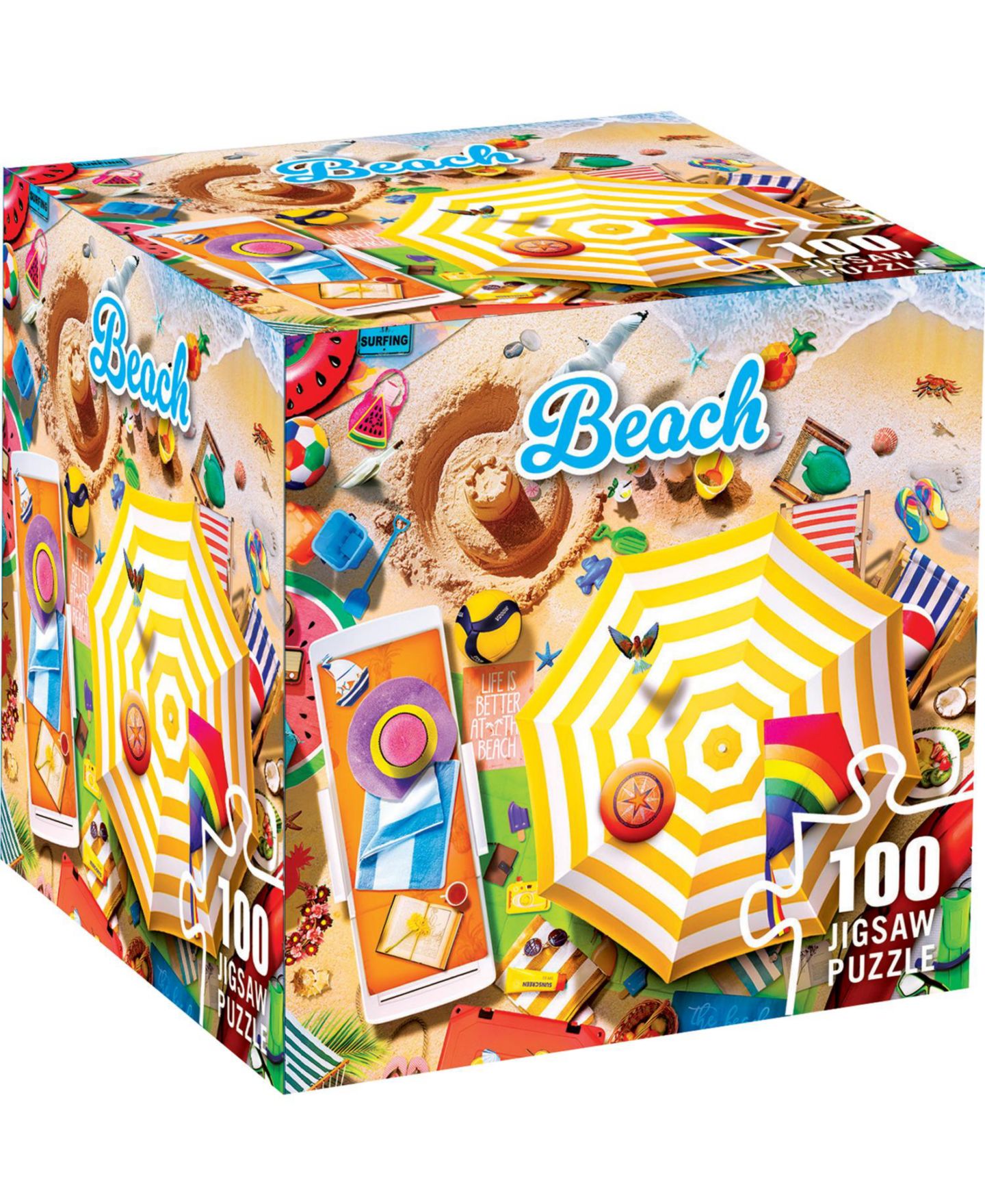 Детская игрушка MasterPieces Puzzles Fun in the Sun - Beach 100-Piece Puzzle, Ages 6+ — фото 1