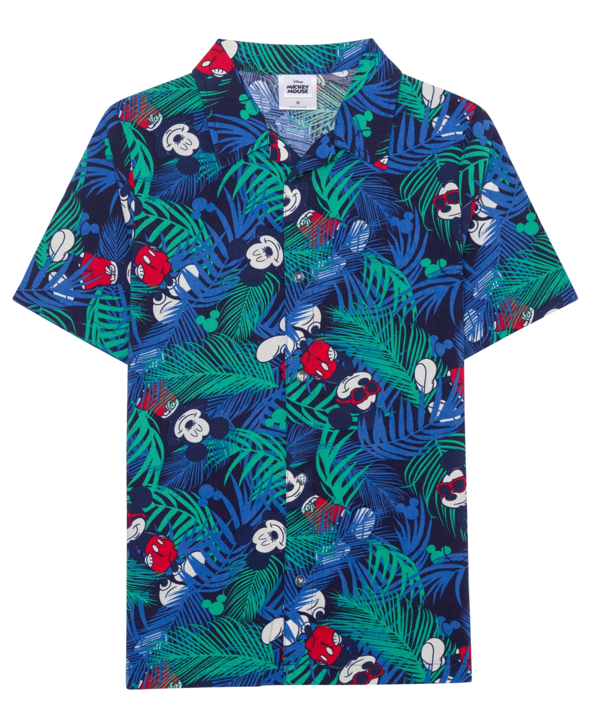 Mickey Mouse Big Boys Short Sleeve Woven Shirt and Shorts