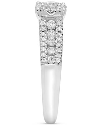 Diamond Cluster Ring (3/4 ct. t.w.) in 14k White Gold