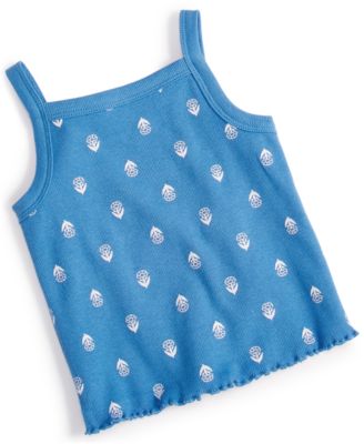 First Impressions - Baby Girls Simple Stamp Floral Tank