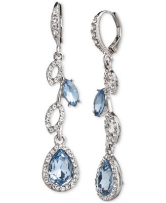 Givenchy - Pav&eacute; & Color Crystal Linear Drop Earrings