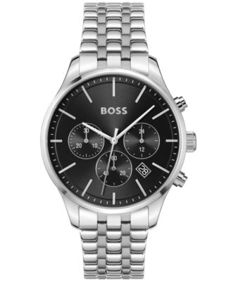 HUGO BOSS Men s Chronograph Avery Stainless Steel Bracelet Watch 42mm Macy s