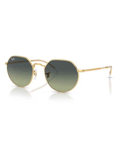 Женские солнцезащитные очки Ray-Ban Jack Sunglasses, RB3565 53, цвет: Золотой