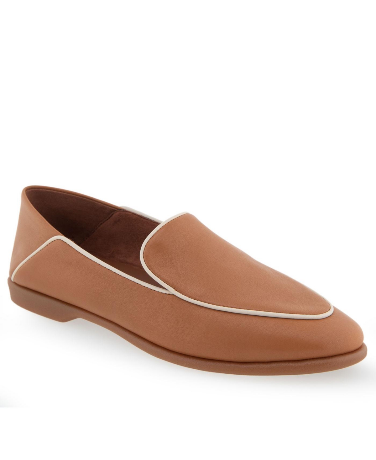 Aerosoles Women's Bay Tapered Loafers In Tan Leather