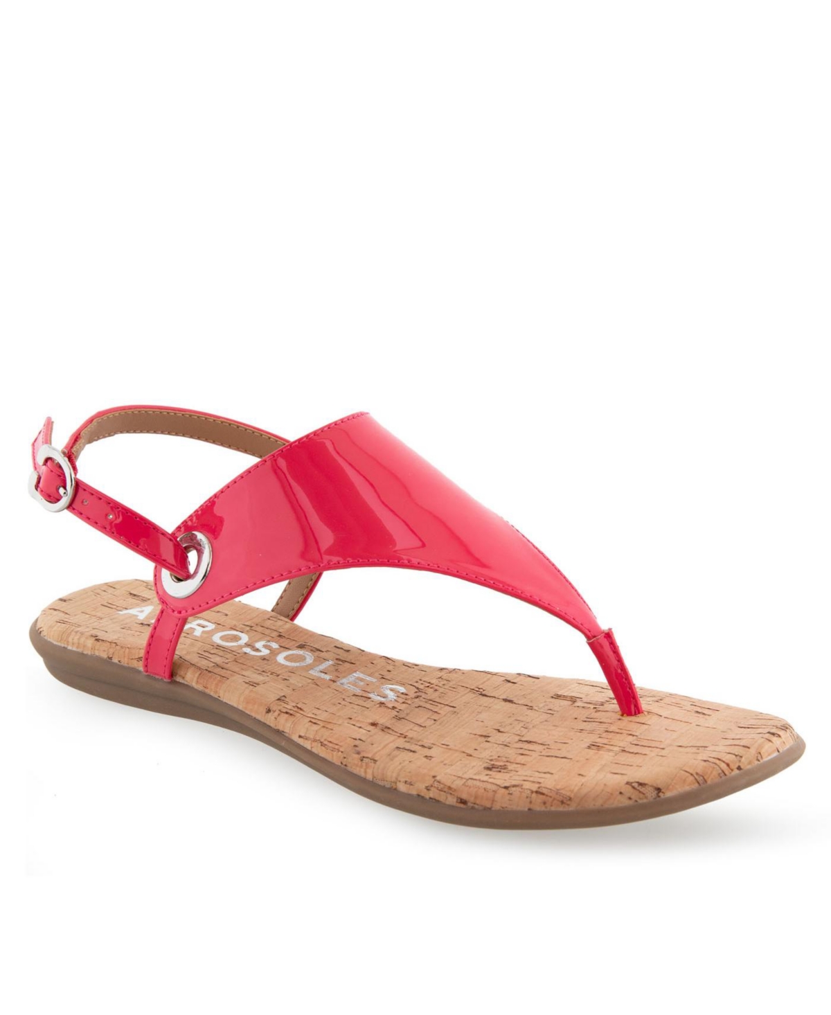 Shop Aerosoles Women's Conclusion Sandals In Virtual Pink Patent Polyurethane