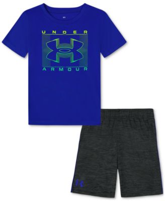 Under Armour - Toddler & Little Boys Hyperdive Logo T-Shirt & Shorts, 2 Piece Set