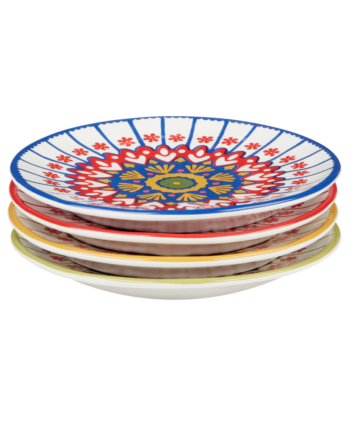 Certified International Spice Love Canape Plates Set Of 4 In Miscellaneous