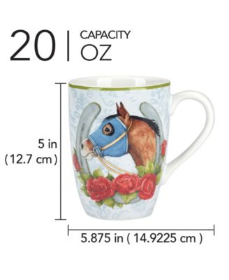 Derby Day at the Races Set of 4 Mugs