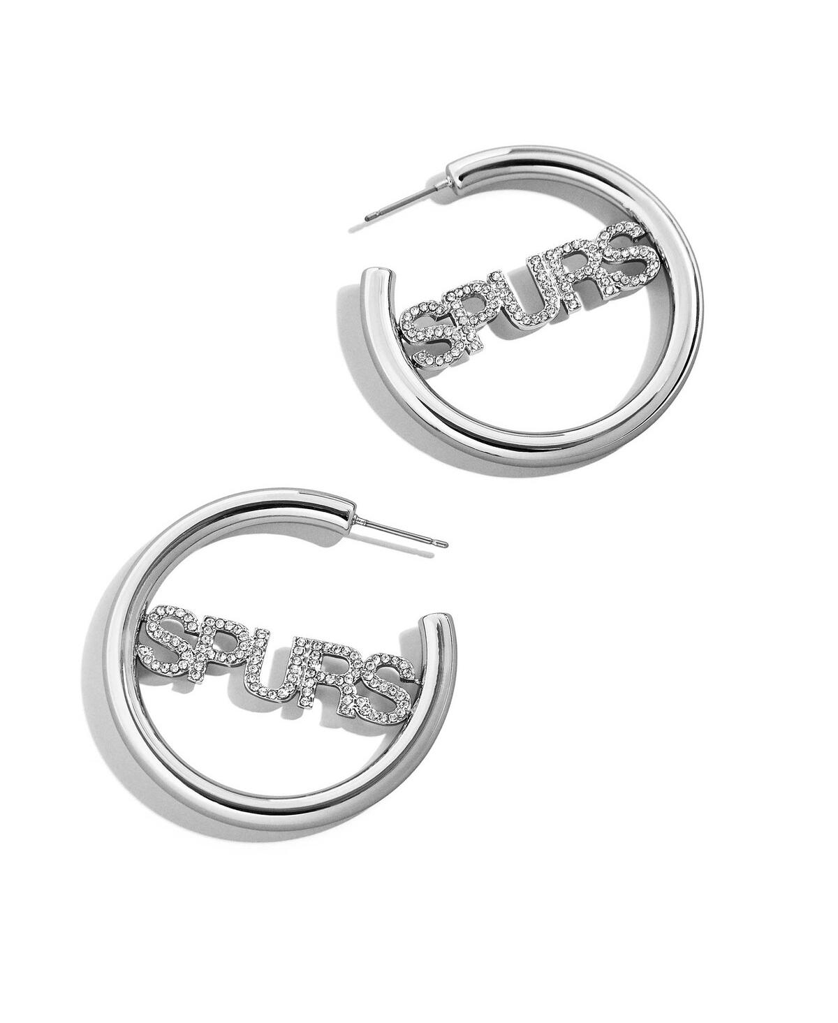 Women's Baublebar San Antonio Spurs Hoop Earrings - Silver-Tone