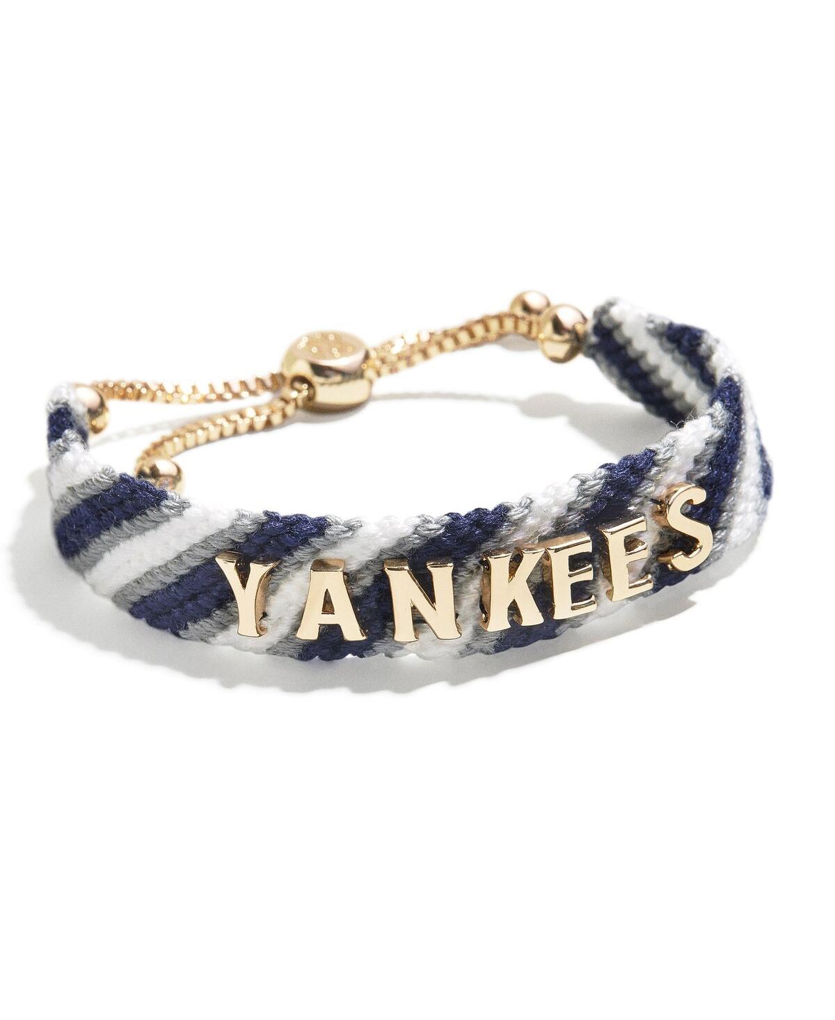 Shop Baublebar Women's  New York Yankees Woven Friendship Bracelet In Navy