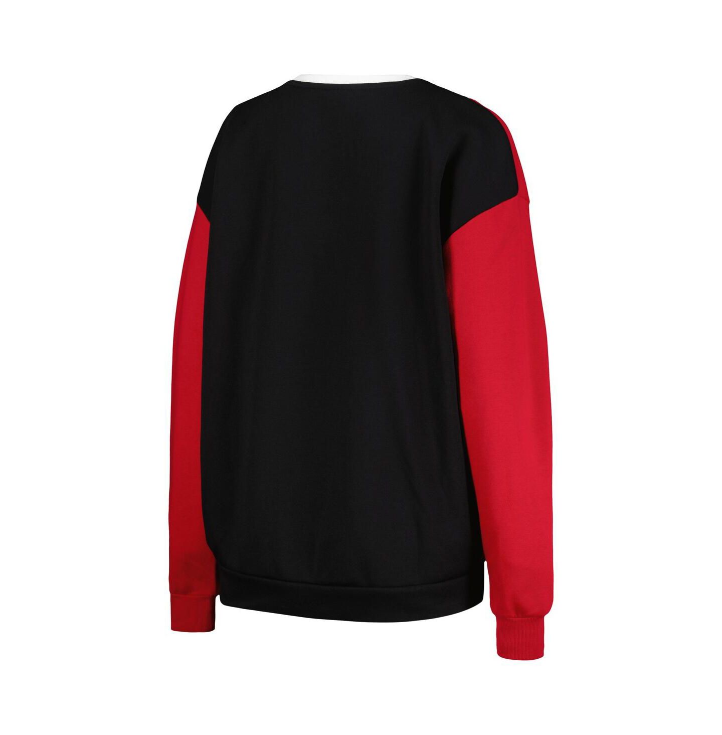 Женская толстовка Gameday Couture White, Black USC Trojans Vertical Color-Block Pullover — фото 3