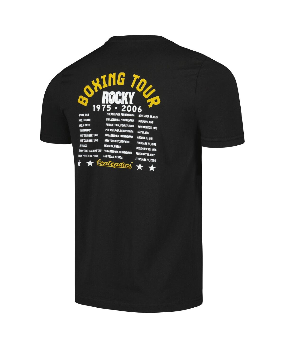 Men's Contenders ClothingRocky Boxing Tour T-shirt - Black