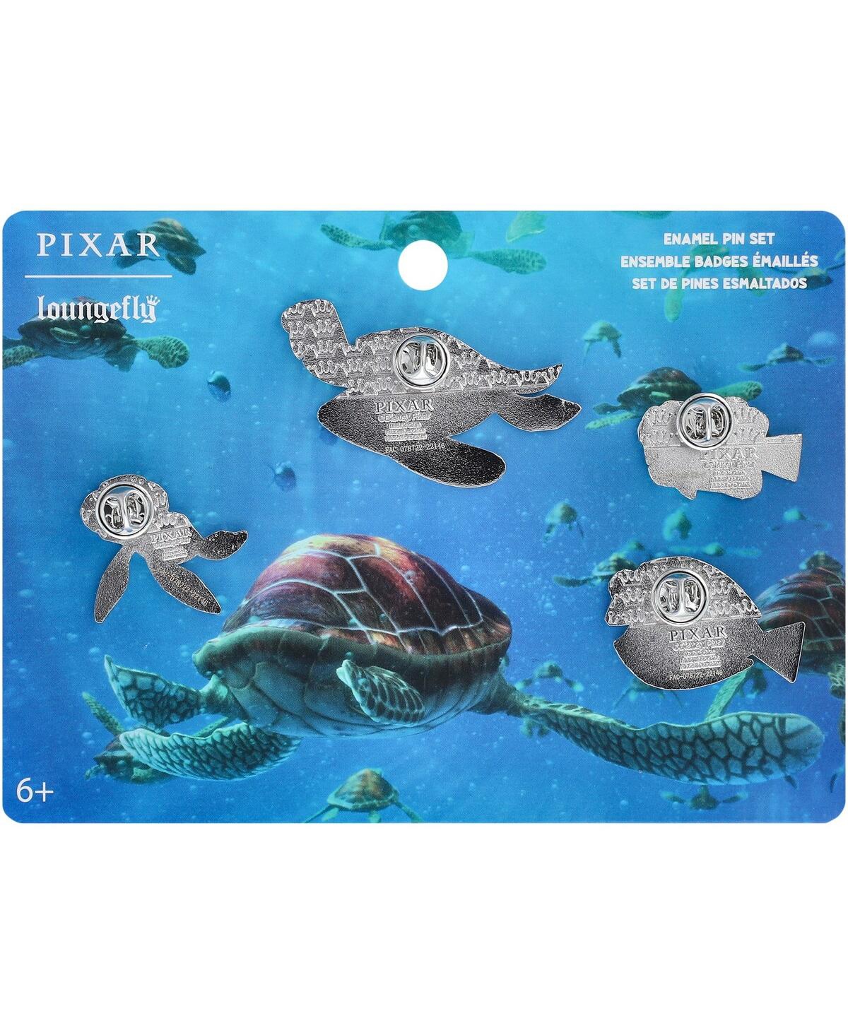 Shop Loungefly Finding Nemo East Australian Current 4-pack Pin Set In Blue