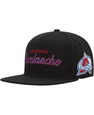Men's Black Colorado Avalanche Core Team Script 2.0 Snapback Hat