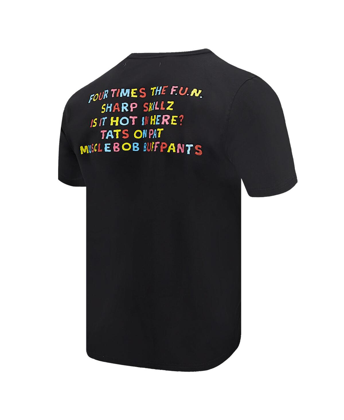 Shop Freeze Max Men's  Black Spongebob Squarepants Musclebob Buffpants T-shirt