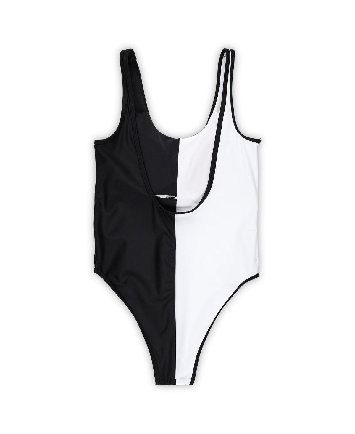 G-iii 4her By Carl Banks Women's  Black, White Cincinnati Bengals Last Stand One-piece Swimsuit In Black,white