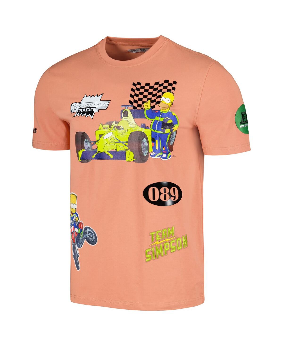 Shop Freeze Max Men's And Women's  Orange The Simpsons Racing T-shirt