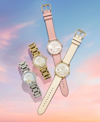 COACH Women's Cary Silver-Tone Stainless Steel Bracelet Watch 34mm