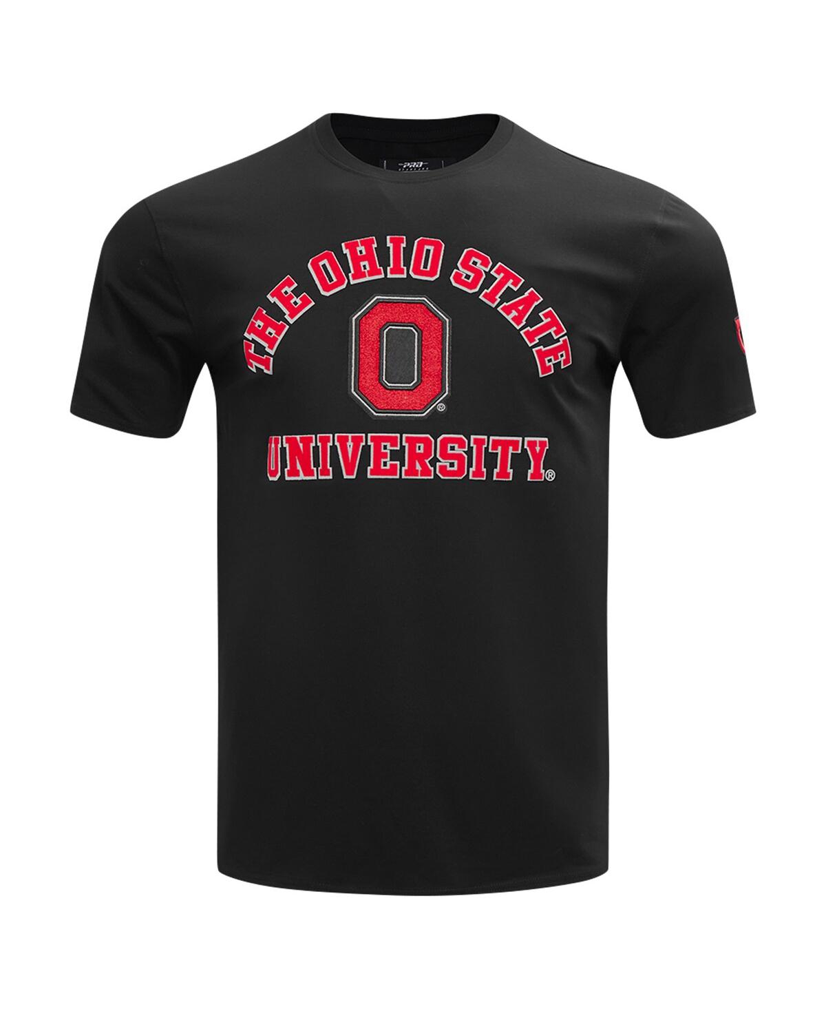 Men's Pro StandardDistressed Ohio State Buckeyes Classic Stacked Logo T-shirt - Black
