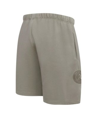 Men's Pewter Oakland Athletics Neutral Fleece Shorts