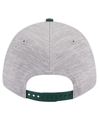 Men's Heather Gray, Hunter Green Milwaukee Bucks Active Digi-Tech Two-Tone 9FORTY Adjustable Hat