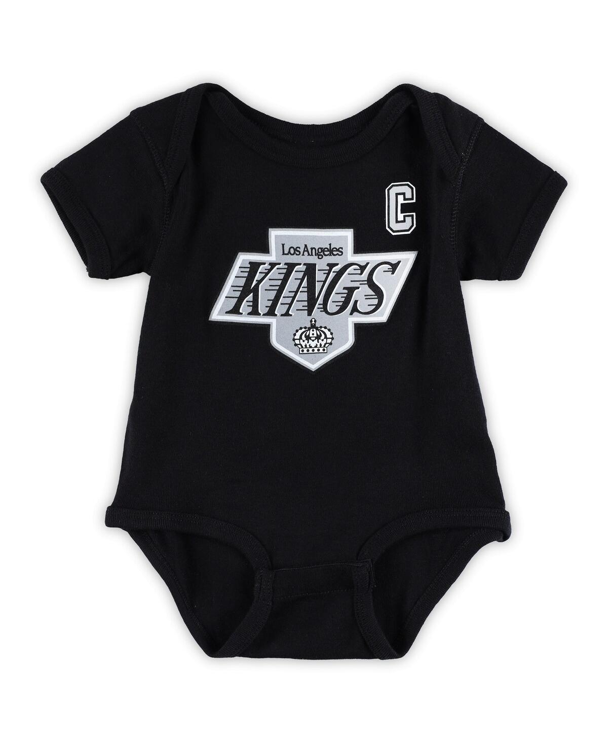 Baby Boys and Girls Mitchell & Ness Wayne GretzkyLos Angeles Kings Captain Patch Name and Number Bodysuit - Black