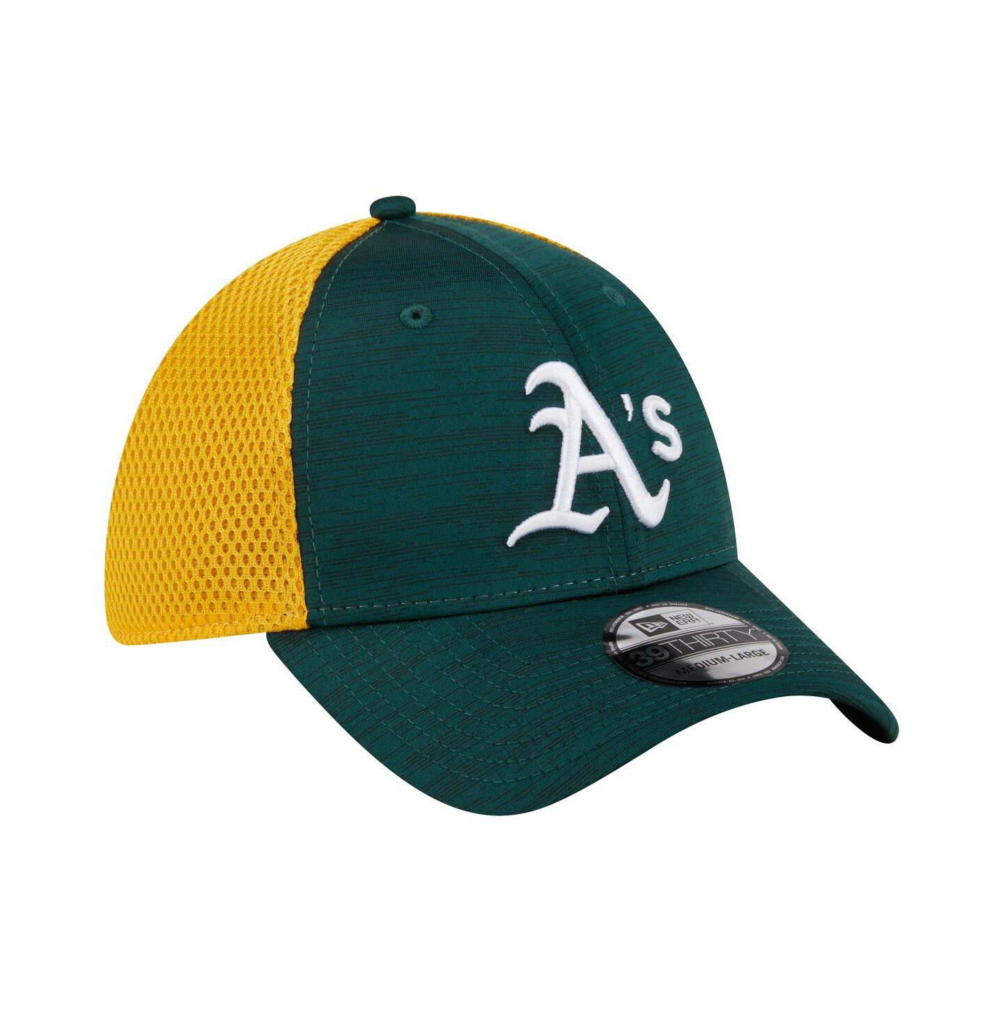 Мужская кепка New Era Green Oakland Athletics Neo 39THIRTY Flex Hat — фото 4