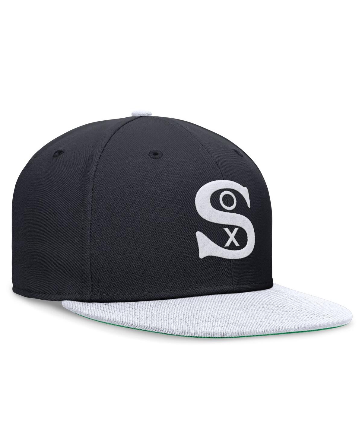 Men's Nike White Distressed Chicago White Sox Rewind Cooperstown True Performance Fitted Hat - White