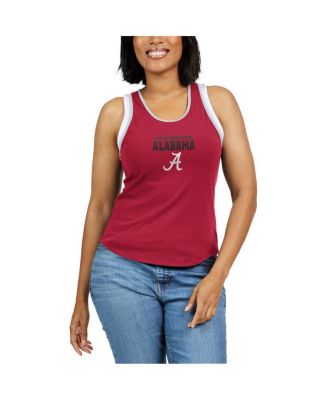 Women's Crimson Alabama Crimson Tide Open Hole Razorback Tank Top