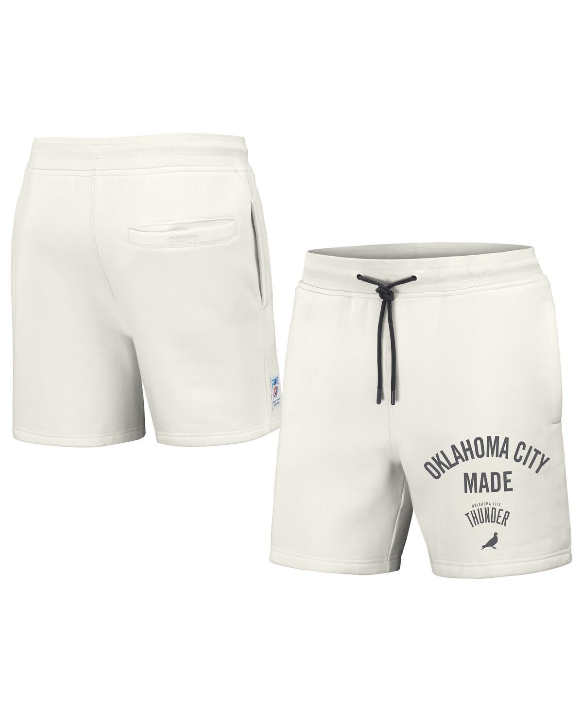 Men's Nba x Staple Cream Oklahoma City Thunder Heavyweight Fleece Shorts - Cream