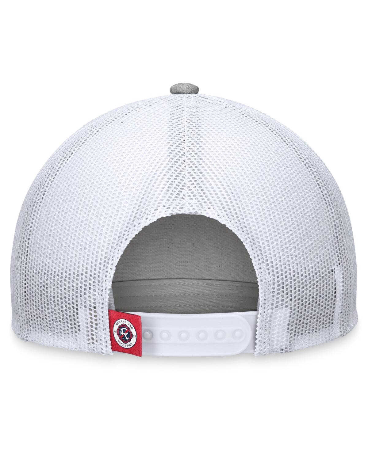 Men's FanaticsNew England Revolution Stroke Trucker Snapback Hat - Steel