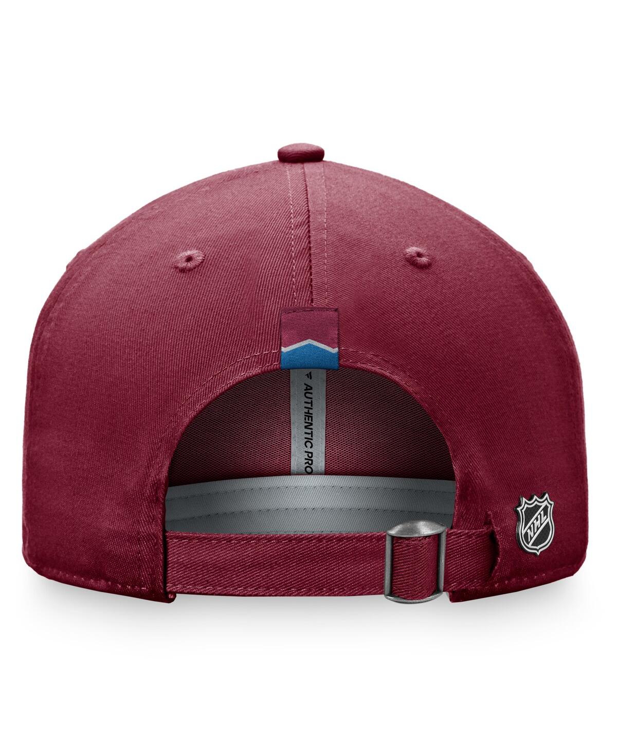 Women's FanaticsColorado Avalanche Authentic Pro Rink Adjustable Hat - Burgundy