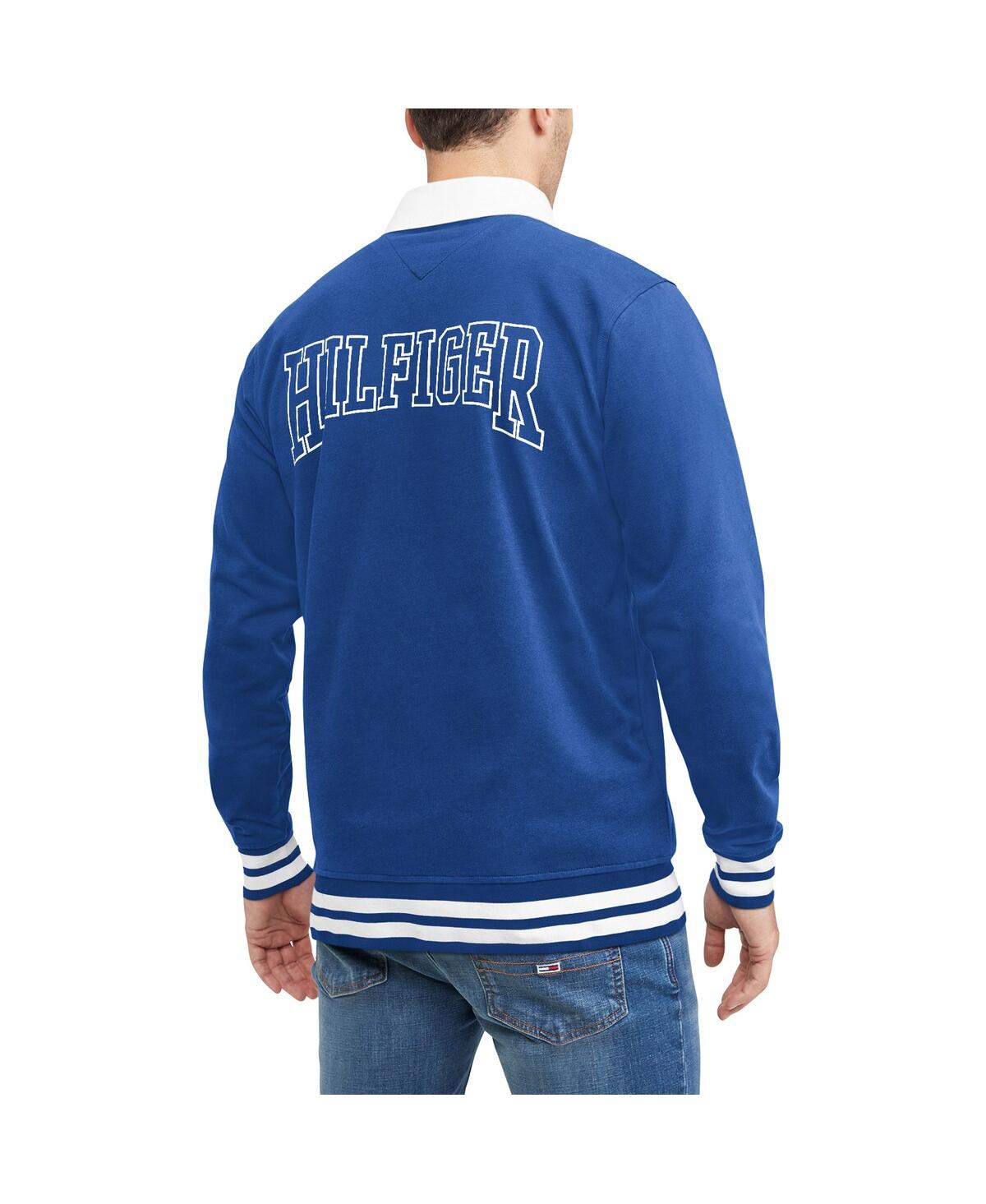 Shop Tommy Hilfiger Men's  Royal New York Giants Cody Long Sleeve Polo Shirt