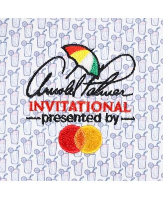 Men's White Arnold Palmer Invitational Iced Tea MATTR Polo Shirt