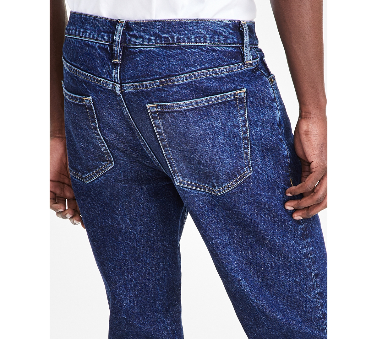 Sun + Stone Men's Straight FitBlue Jeans - Indigo