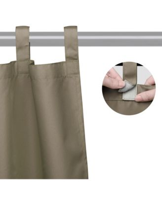 54"x108" Outdoor Privacy Curtain Panel Tab Top UV30+ Patio Lanai Pergola 2 Piece