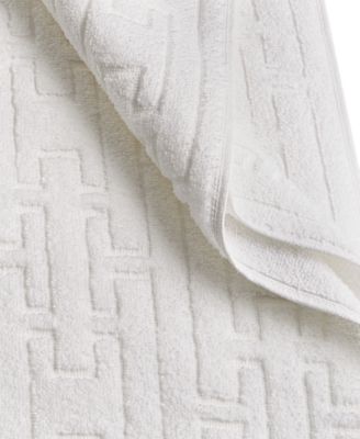 Sculpted Chain-Link Bath Towel, 30 x 56, Created for Macy's