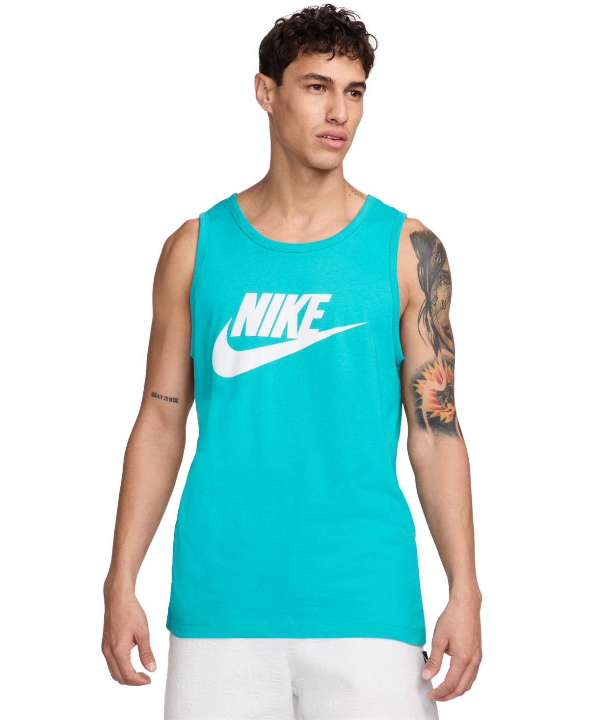 Nike Men's Sportswear Logo Tank Top In Dusty Cactus