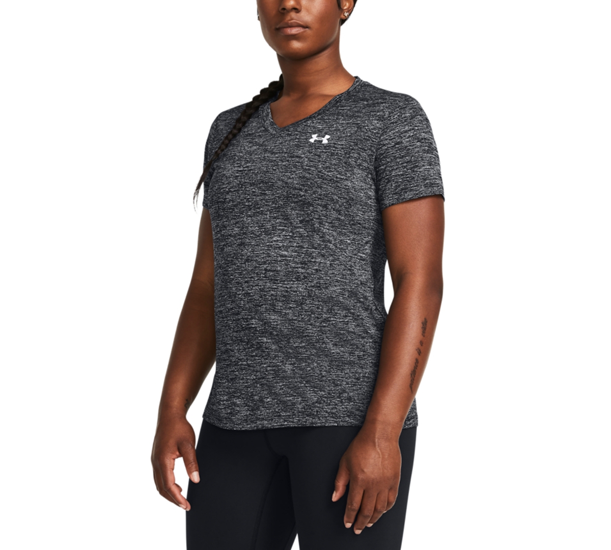 Under Armour Women's Twist Tech V-Neck Short-Sleeve Top -/ / White