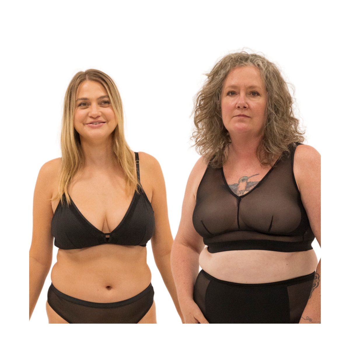 Naked Rebellion Women's Bralette & Tank Bra Set