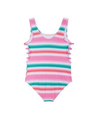 Child Girls Multi-Stripe Swimsuit