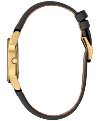 Eco-Drive Women's Disney Evil Queen Black Leather Strap Watch 30mm Gift Set